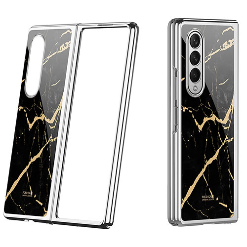 Hard Rigid Plastic Matte Finish Case Back Cover P08 for Samsung Galaxy Z Fold3 5G Silver