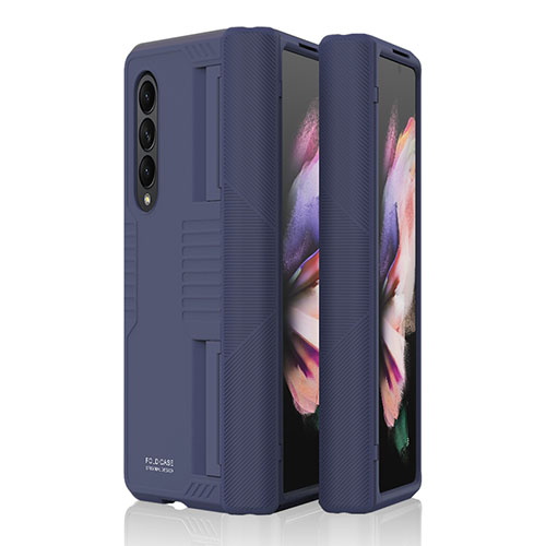 Hard Rigid Plastic Matte Finish Case Back Cover P09 for Samsung Galaxy Z Fold3 5G Blue