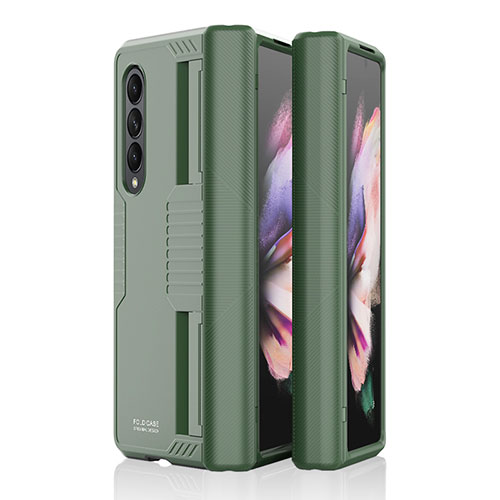 Hard Rigid Plastic Matte Finish Case Back Cover P09 for Samsung Galaxy Z Fold3 5G Green