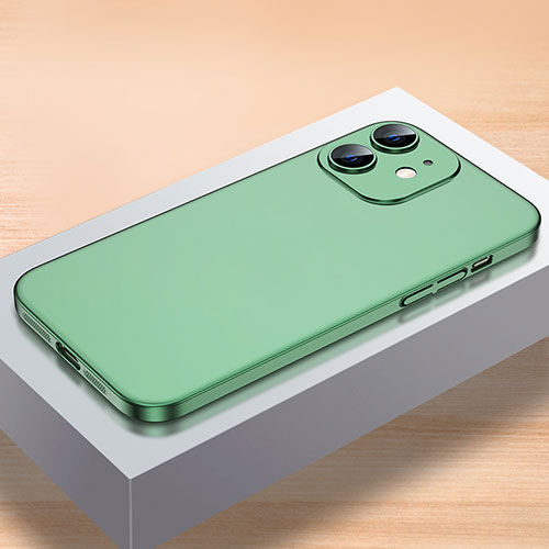 Hard Rigid Plastic Matte Finish Case Back Cover QC1 for Apple iPhone 12 Green