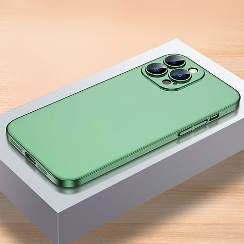Hard Rigid Plastic Matte Finish Case Back Cover QC1 for Apple iPhone 15 Pro Green