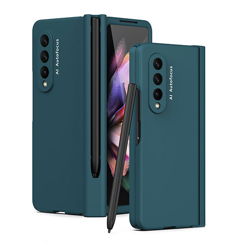 Hard Rigid Plastic Matte Finish Case Back Cover T01 for Samsung Galaxy Z Fold3 5G Green