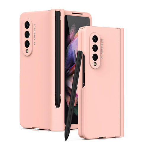 Hard Rigid Plastic Matte Finish Case Back Cover T01 for Samsung Galaxy Z Fold4 5G Rose Gold