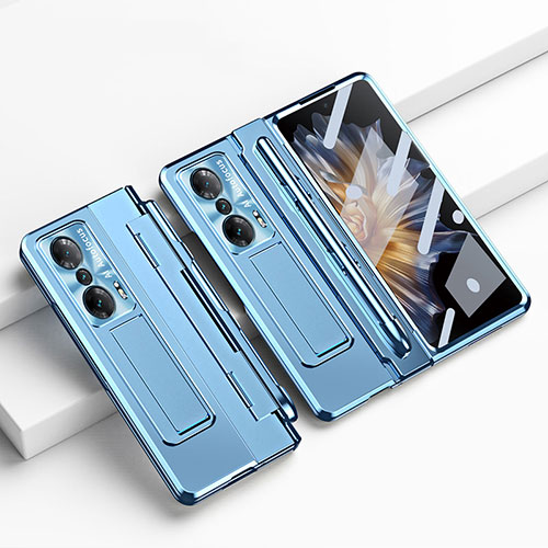 Hard Rigid Plastic Matte Finish Case Back Cover with Stand ZL1 for Huawei Honor Magic Vs Ultimate 5G Blue