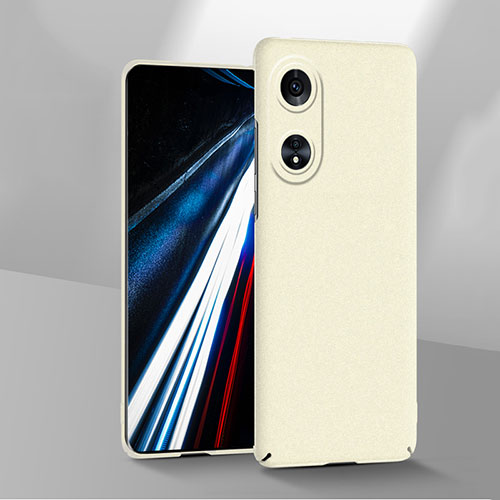 Hard Rigid Plastic Matte Finish Case Back Cover YK1 for Oppo A18 White