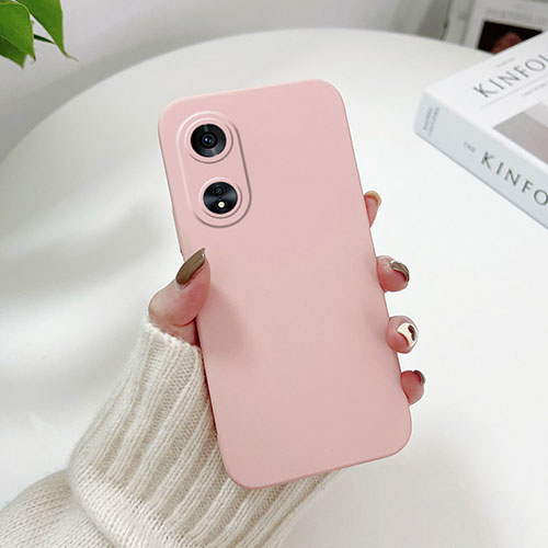 Hard Rigid Plastic Matte Finish Case Back Cover YK1 for Oppo A1x 5G Pink