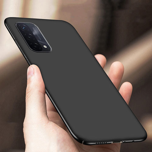 Hard Rigid Plastic Matte Finish Case Back Cover YK1 for Oppo A54 5G Black