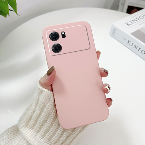 Hard Rigid Plastic Matte Finish Case Back Cover YK1 for Oppo K10 5G Pink