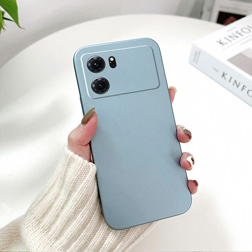 Hard Rigid Plastic Matte Finish Case Back Cover YK1 for Oppo K10 5G Sky Blue