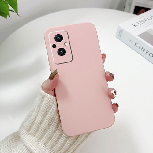 Hard Rigid Plastic Matte Finish Case Back Cover YK1 for Oppo Reno7 Z 5G Pink