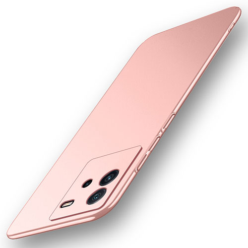 Hard Rigid Plastic Matte Finish Case Back Cover YK1 for Vivo iQOO Neo6 5G Pink