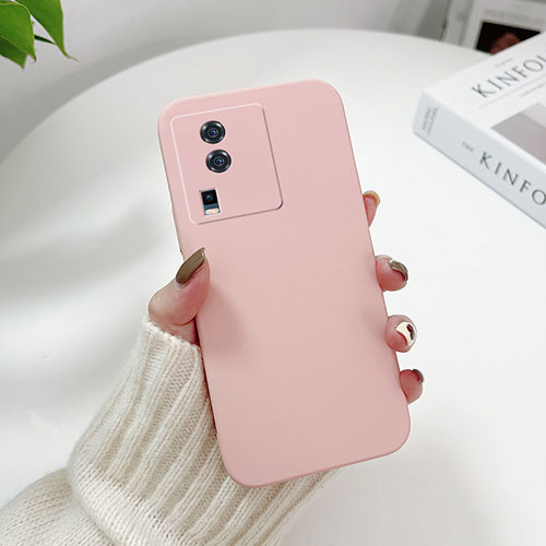 Hard Rigid Plastic Matte Finish Case Back Cover YK1 for Vivo iQOO Neo7 SE Pink