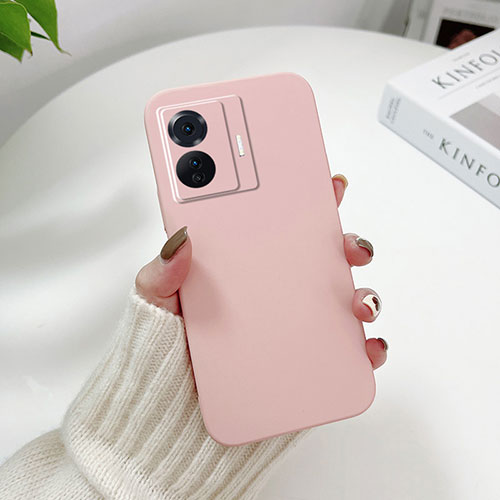 Hard Rigid Plastic Matte Finish Case Back Cover YK1 for Vivo iQOO Z6 Pro 5G Pink