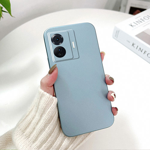 Hard Rigid Plastic Matte Finish Case Back Cover YK1 for Vivo T1 5G Sky Blue