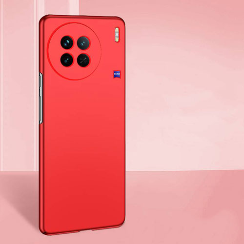 Hard Rigid Plastic Matte Finish Case Back Cover YK1 for Vivo X90 5G Red