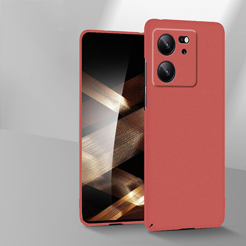 Hard Rigid Plastic Matte Finish Case Back Cover YK1 for Xiaomi Mi 13T Pro 5G Red