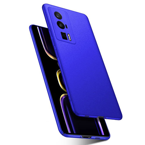 Hard Rigid Plastic Matte Finish Case Back Cover YK1 for Xiaomi Poco F5 Pro 5G Blue