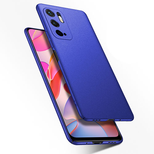 Hard Rigid Plastic Matte Finish Case Back Cover YK1 for Xiaomi Redmi Note 10 5G Blue