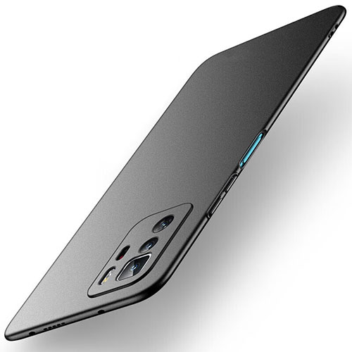 Hard Rigid Plastic Matte Finish Case Back Cover YK1 for Xiaomi Redmi Note 10 Pro 5G Black