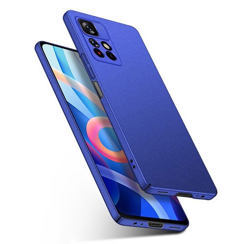 Hard Rigid Plastic Matte Finish Case Back Cover YK1 for Xiaomi Redmi Note 11 5G Blue