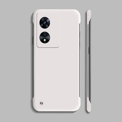 Hard Rigid Plastic Matte Finish Case Back Cover YK2 for Oppo A1 5G White