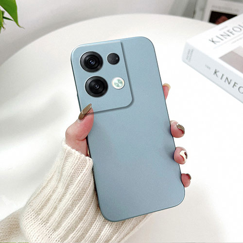 Hard Rigid Plastic Matte Finish Case Back Cover YK2 for Oppo Reno9 5G Sky Blue