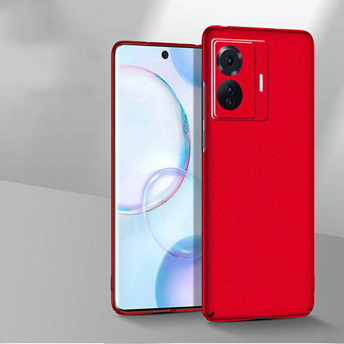 Hard Rigid Plastic Matte Finish Case Back Cover YK2 for Vivo iQOO Z6 Pro 5G Red