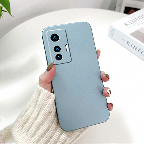 Hard Rigid Plastic Matte Finish Case Back Cover YK2 for Vivo X70 5G Sky Blue