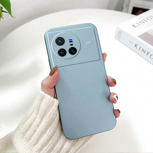 Hard Rigid Plastic Matte Finish Case Back Cover YK2 for Vivo X80 5G Sky Blue