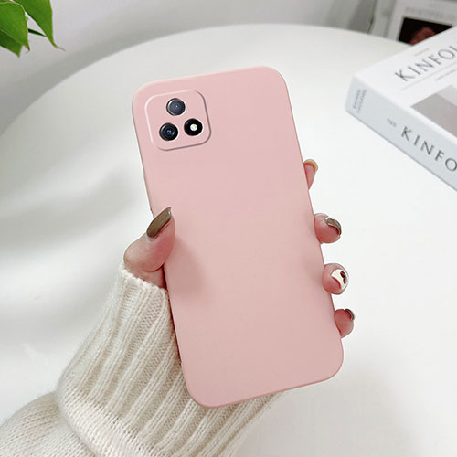 Hard Rigid Plastic Matte Finish Case Back Cover YK2 for Vivo Y52s 5G Pink