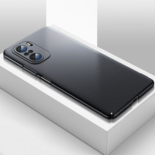 Hard Rigid Plastic Matte Finish Case Back Cover YK2 for Xiaomi Poco F3 5G Black