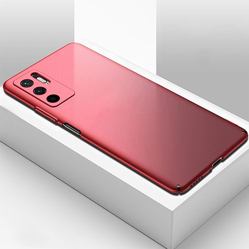 Hard Rigid Plastic Matte Finish Case Back Cover YK2 for Xiaomi Redmi Note 10 5G Red