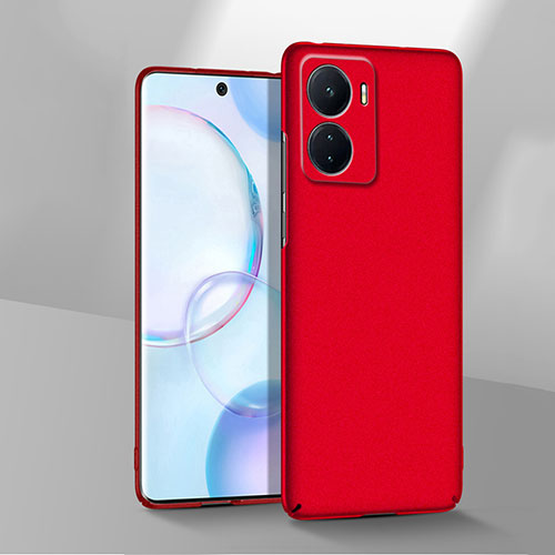 Hard Rigid Plastic Matte Finish Case Back Cover YK3 for Oppo A57 5G Red