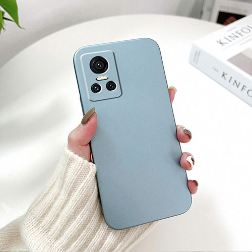 Hard Rigid Plastic Matte Finish Case Back Cover YK3 for Realme GT Neo3 5G Sky Blue