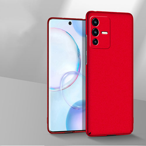 Hard Rigid Plastic Matte Finish Case Back Cover YK3 for Vivo V23 5G Red