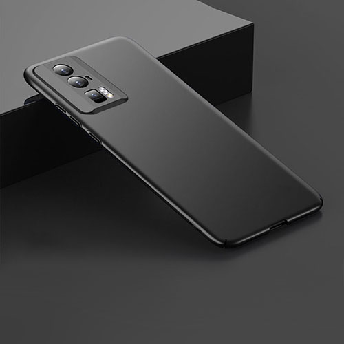 Hard Rigid Plastic Matte Finish Case Back Cover YK3 for Xiaomi Poco F5 Pro 5G Black