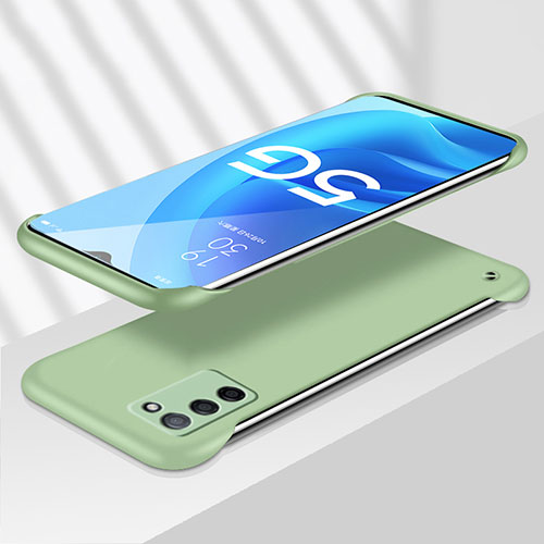 Hard Rigid Plastic Matte Finish Case Back Cover YK4 for Oppo A53s 5G Green