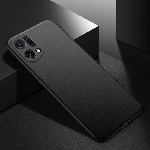 Hard Rigid Plastic Matte Finish Case Back Cover YK4 for Oppo Find X5 Pro 5G Black