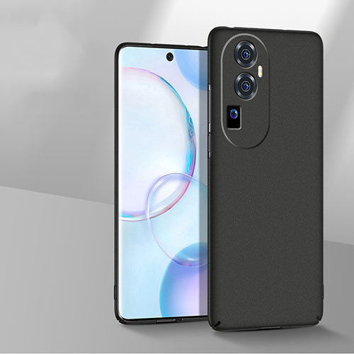 Hard Rigid Plastic Matte Finish Case Back Cover YK4 for Oppo Reno10 Pro+ Plus 5G Black