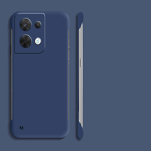 Hard Rigid Plastic Matte Finish Case Back Cover YK4 for Oppo Reno8 5G Blue