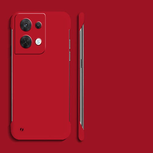 Hard Rigid Plastic Matte Finish Case Back Cover YK4 for Oppo Reno8 5G Red