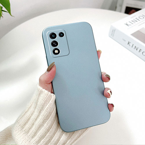 Hard Rigid Plastic Matte Finish Case Back Cover YK4 for Realme Q3s 5G Sky Blue