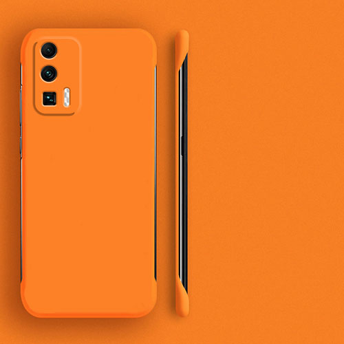 Hard Rigid Plastic Matte Finish Case Back Cover YK4 for Xiaomi Poco F5 Pro 5G Orange