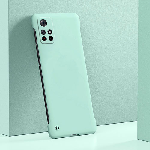 Hard Rigid Plastic Matte Finish Case Back Cover YK4 for Xiaomi Redmi Note 11 Pro+ Plus 5G Cyan