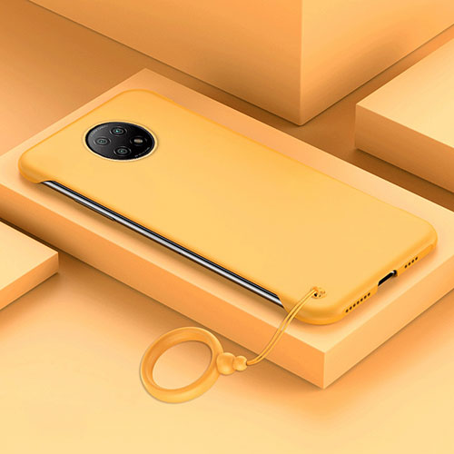 Hard Rigid Plastic Matte Finish Case Back Cover YK4 for Xiaomi Redmi Note 9 5G Yellow