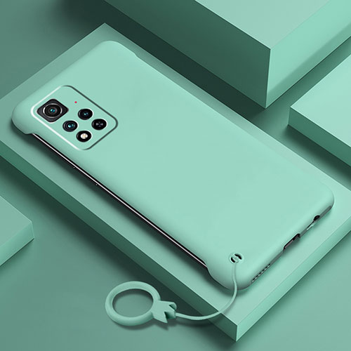 Hard Rigid Plastic Matte Finish Case Back Cover YK5 for Xiaomi Mi 11i 5G (2022) Cyan