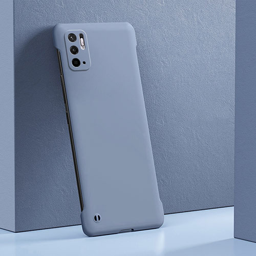 Hard Rigid Plastic Matte Finish Case Back Cover YK5 for Xiaomi POCO M3 Pro 5G Lavender Gray