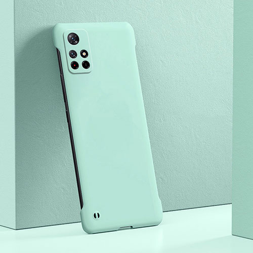 Hard Rigid Plastic Matte Finish Case Back Cover YK5 for Xiaomi Poco M4 Pro 5G Cyan