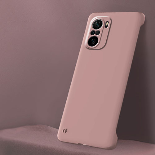 Hard Rigid Plastic Matte Finish Case Back Cover YK5 for Xiaomi Redmi K40 Pro+ Plus 5G Rose Gold