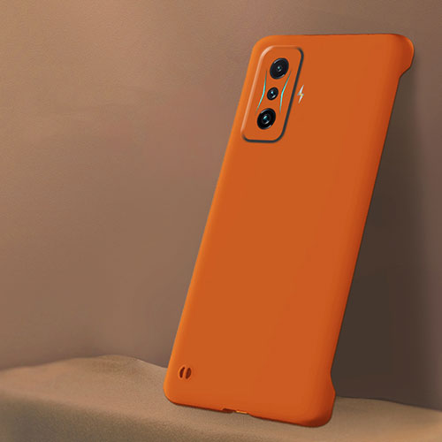 Hard Rigid Plastic Matte Finish Case Back Cover YK5 for Xiaomi Redmi K50 Gaming AMG F1 5G Orange